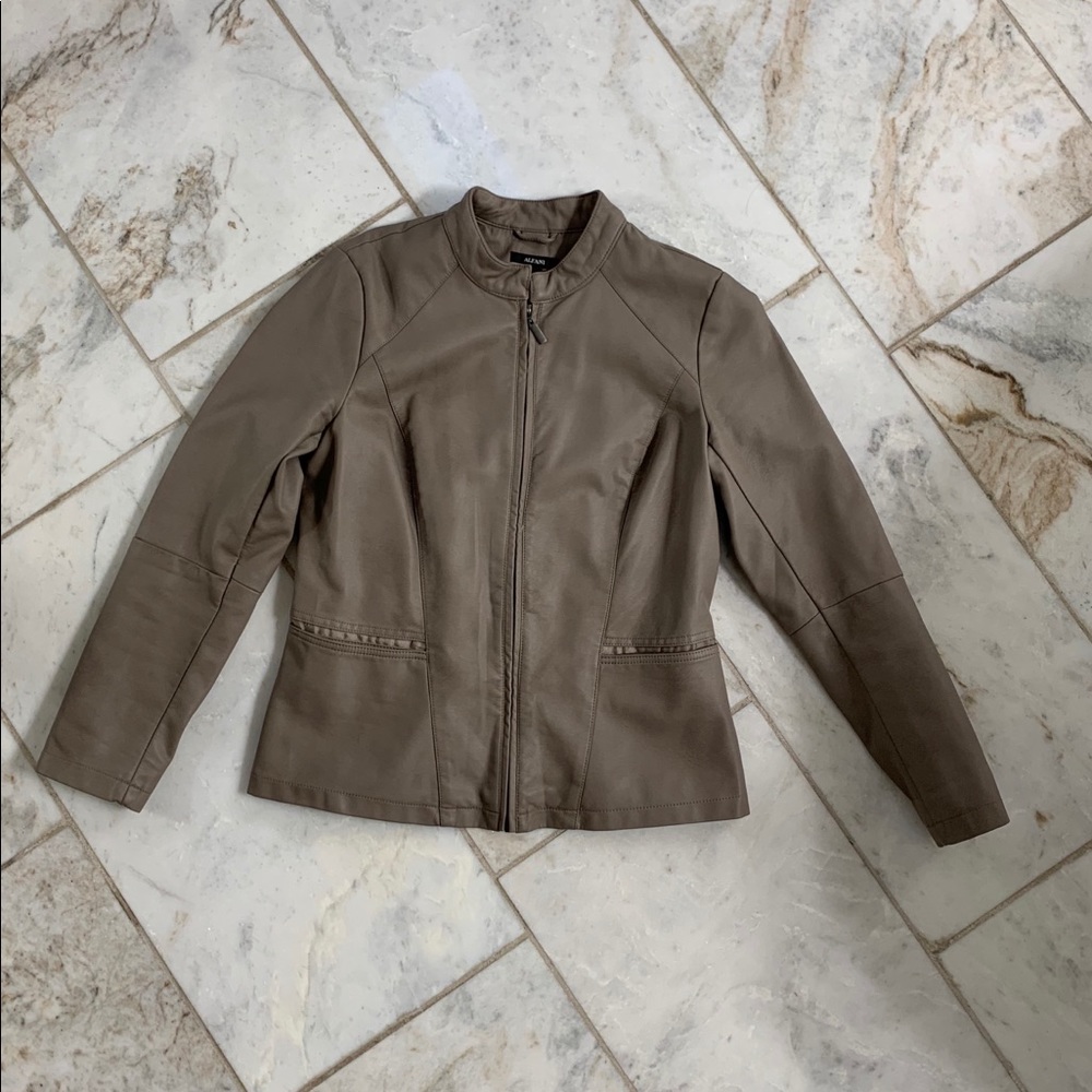 Alfina Faux Leather Jacket Blazer